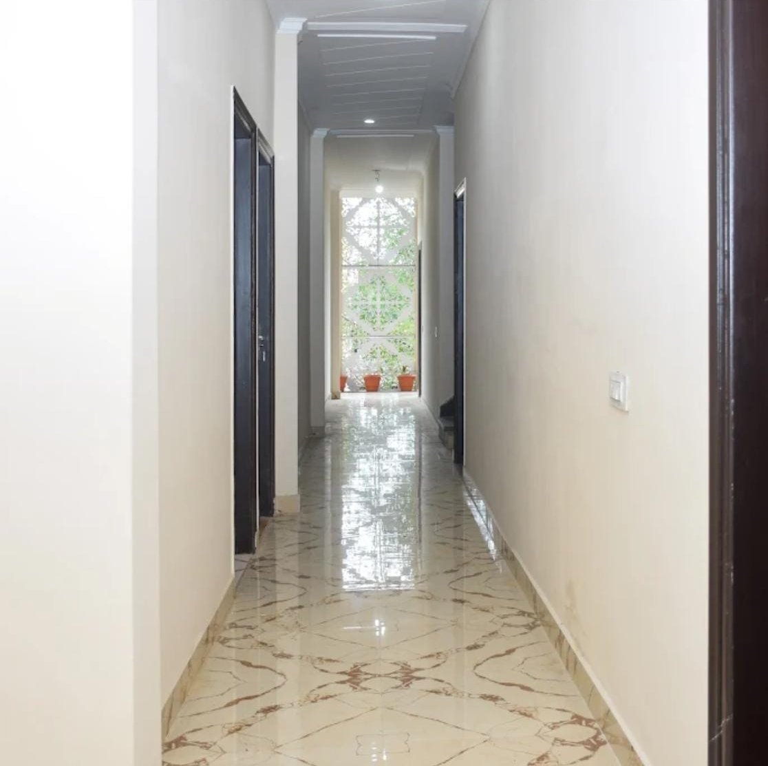 Home Away Home Polished Marble Corridor with Jali